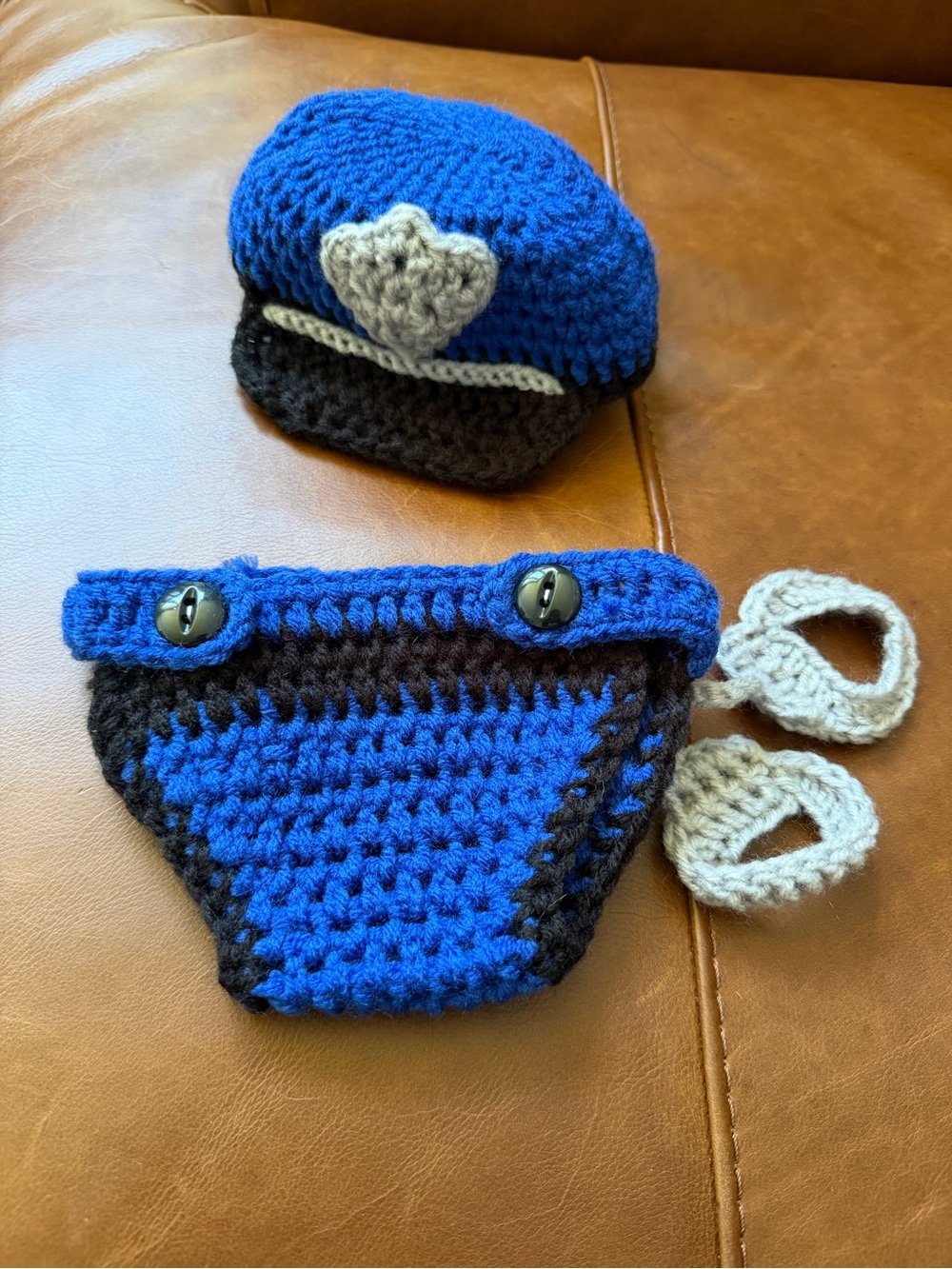 Handmade Infant Police Outfit
